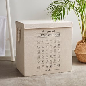 Lights And Darks Printed Laundry Basket