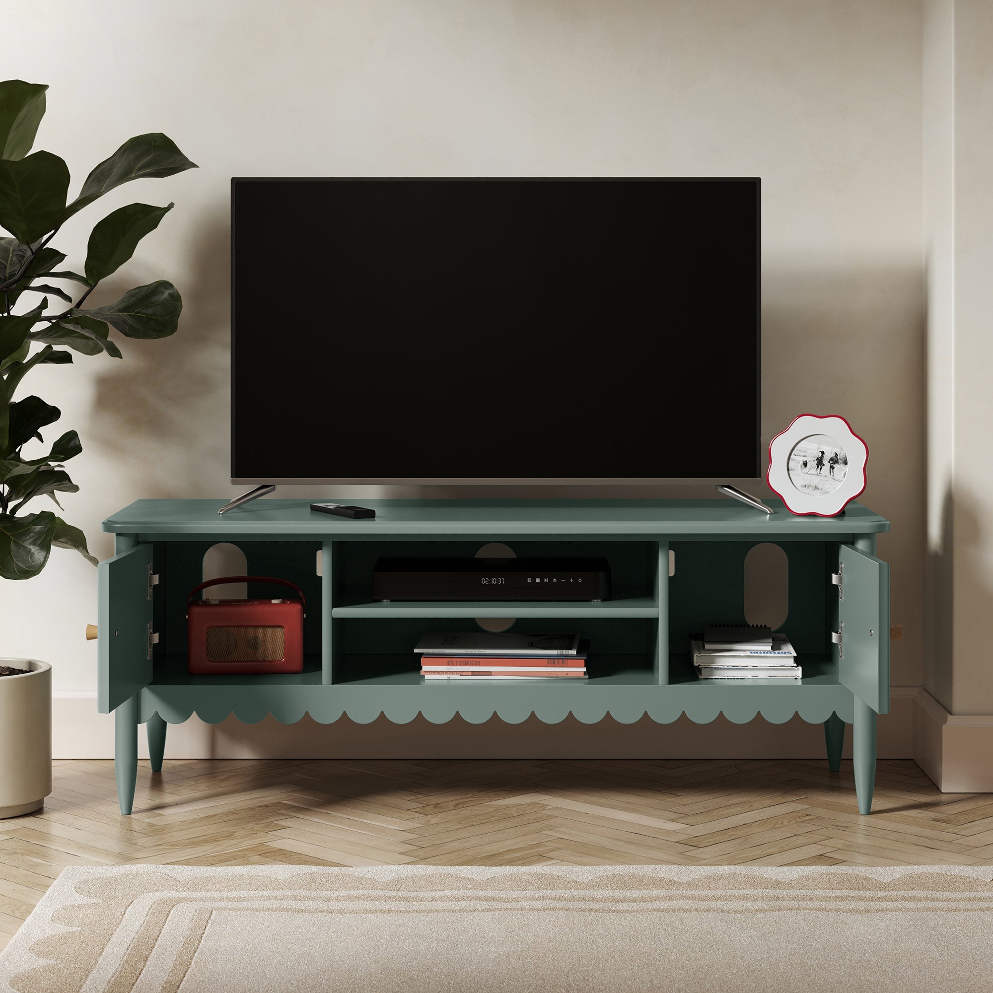 Remi Wide Tv Unit For Tvs Up To 55 Lilypad