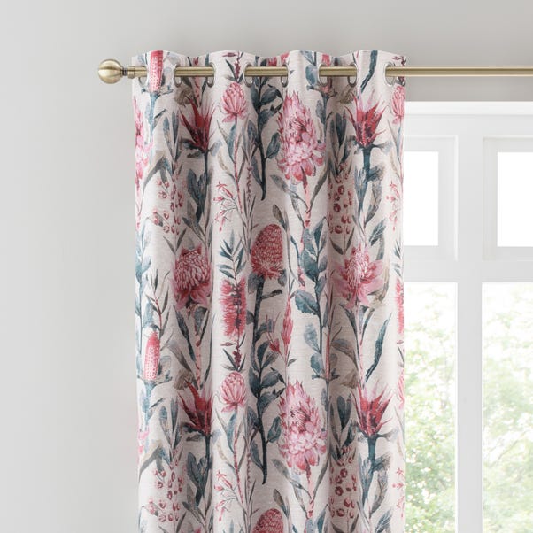 Cassia Pink Eyelet Curtains image 1 of 7