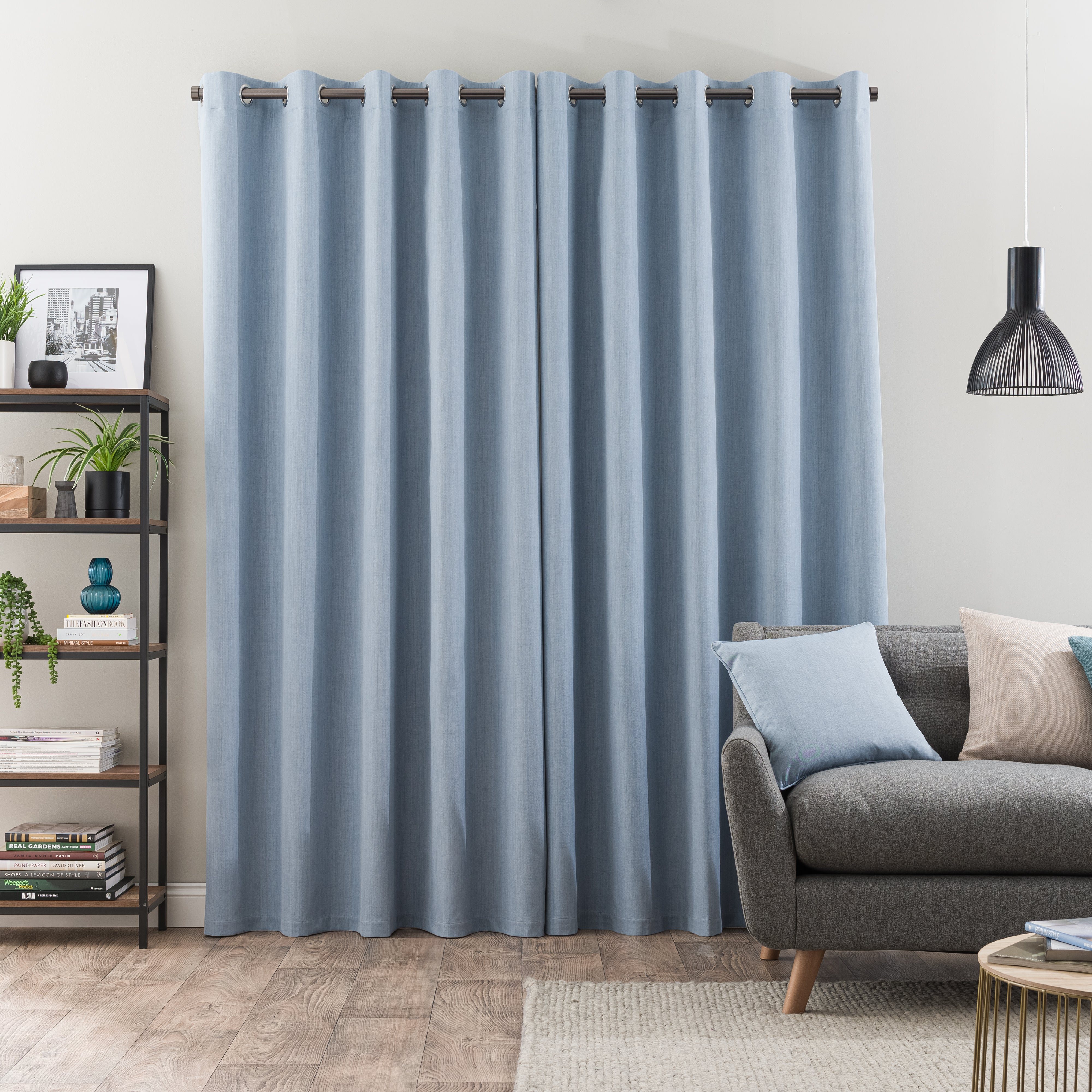 Solar Blackout Eyelet Curtains | Dunelm