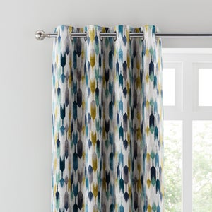 Kelso Cut Velvet Eyelet Curtains