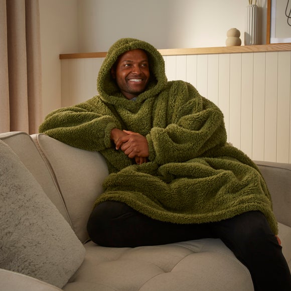 Teddy Oversized Blanket Hoodie Dunelm