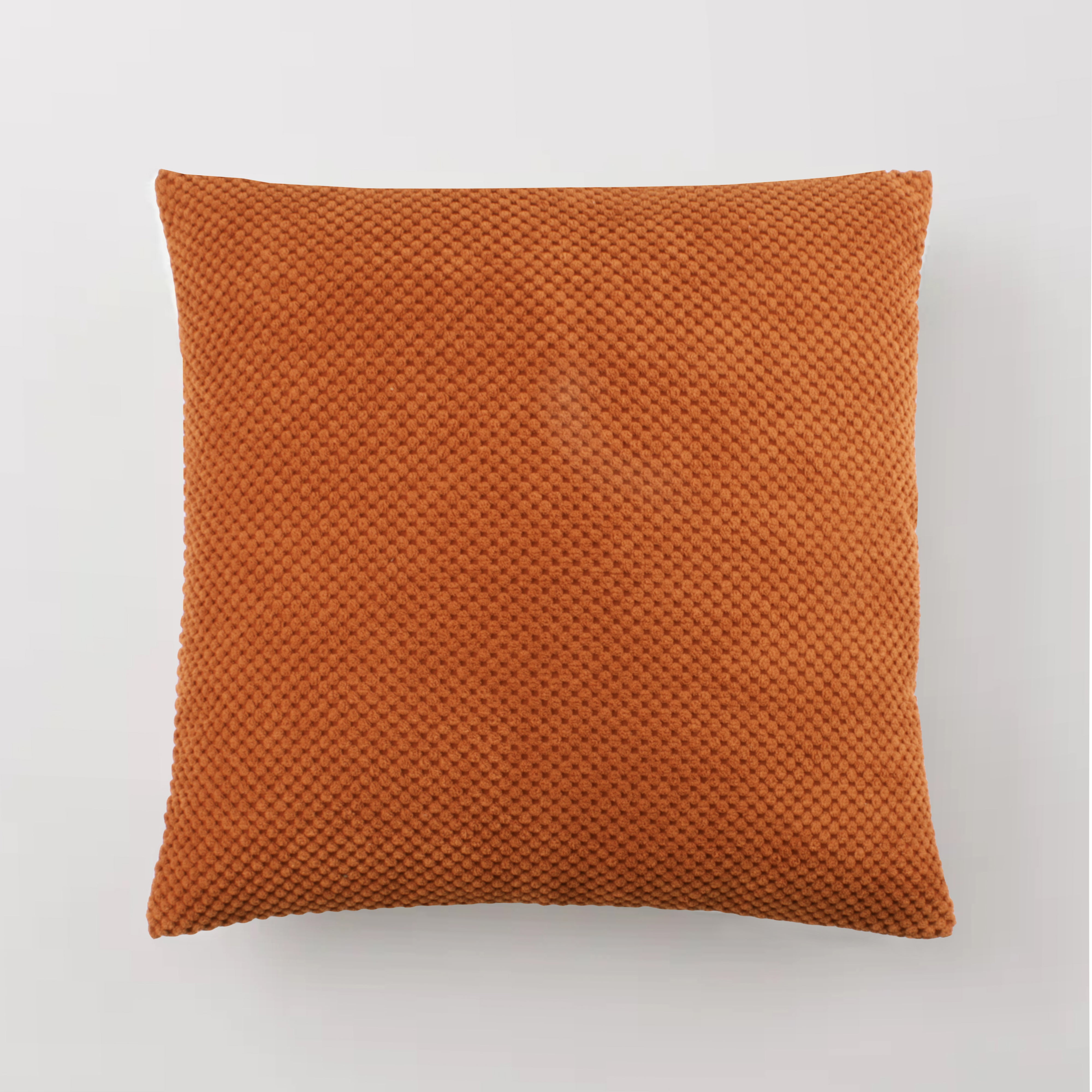 Chenille Spot Cushion Cover Orange