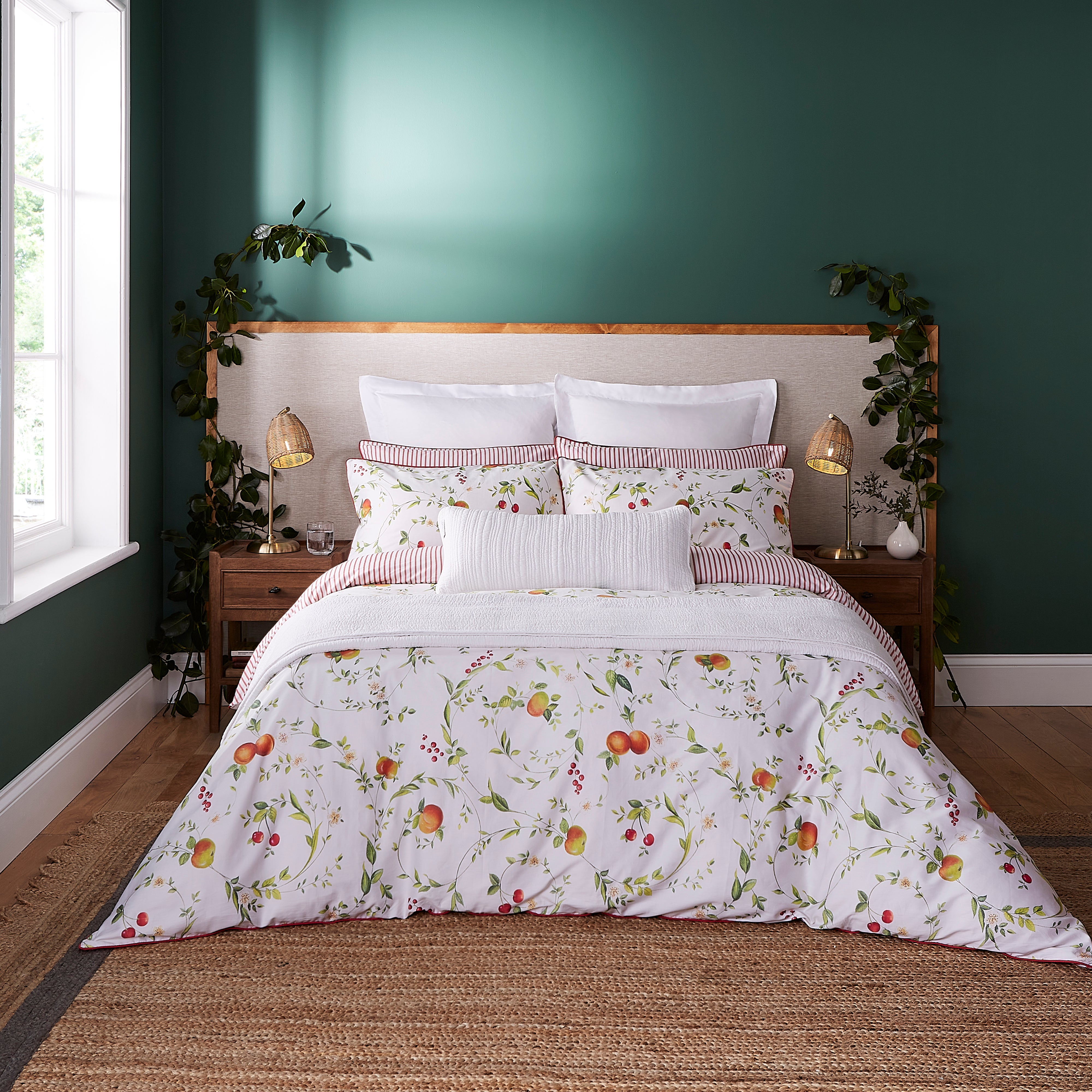 Dorma Fruit Orchard Cotton Duvet Cover and Pillowcase Set | Dunelm