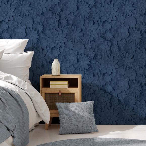 Dimensions Floral 3D Wallpaper