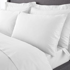 Hotel 230 Thread Count Crisp 100 Cotton Percale Standard Pillowcase Pair