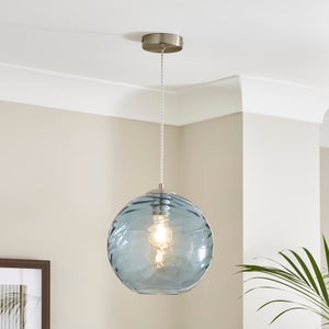 Aqua Glass Pendant Light