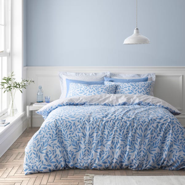 Chelford Blue Duvet Cover and Pillowcase Set image 1 of 7