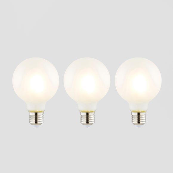 Large frosted on sale globe bulb