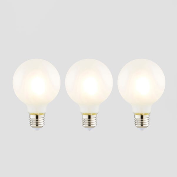 Set of 3 Bradford 4W G80 Frosted Dimmable Bulbs image 1 of 7