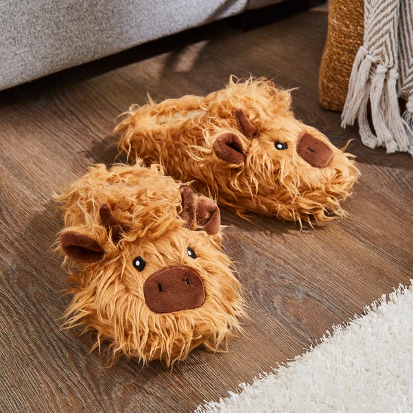 Hamish the Highland Cow Slippers image 1 of 6