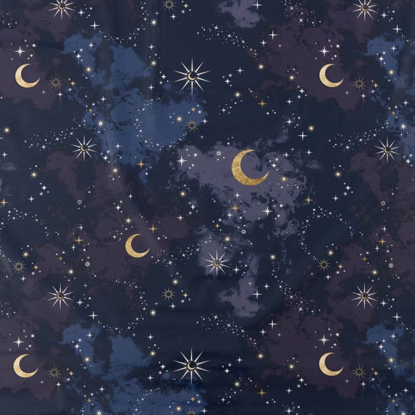 By the Metre Magical Starry Night PVC Navy image 1 of 4