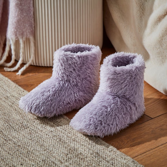 Purple 2024 slipper boots