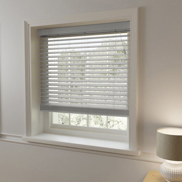 Swish Grey 50mm Made To Order Faux Wood Blinds
