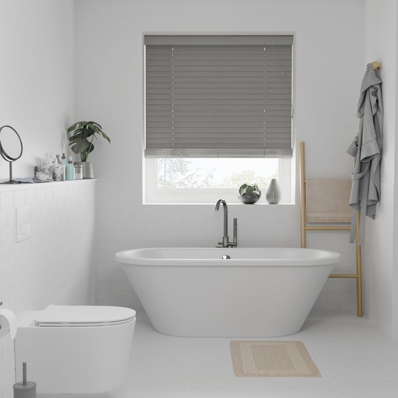 Swish Grey 50mm Made To Order Faux Wood Blinds