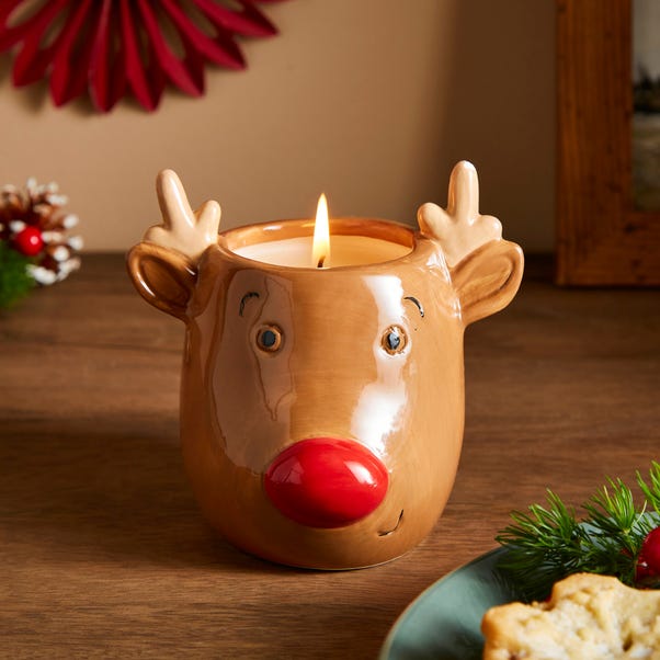 Reindeer Ceramic Candle image 1 of 5
