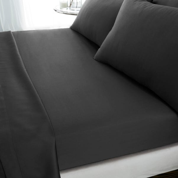 Hotel Cotton 230 Thread Count Sateen Fitted Sheet image 1 of 3