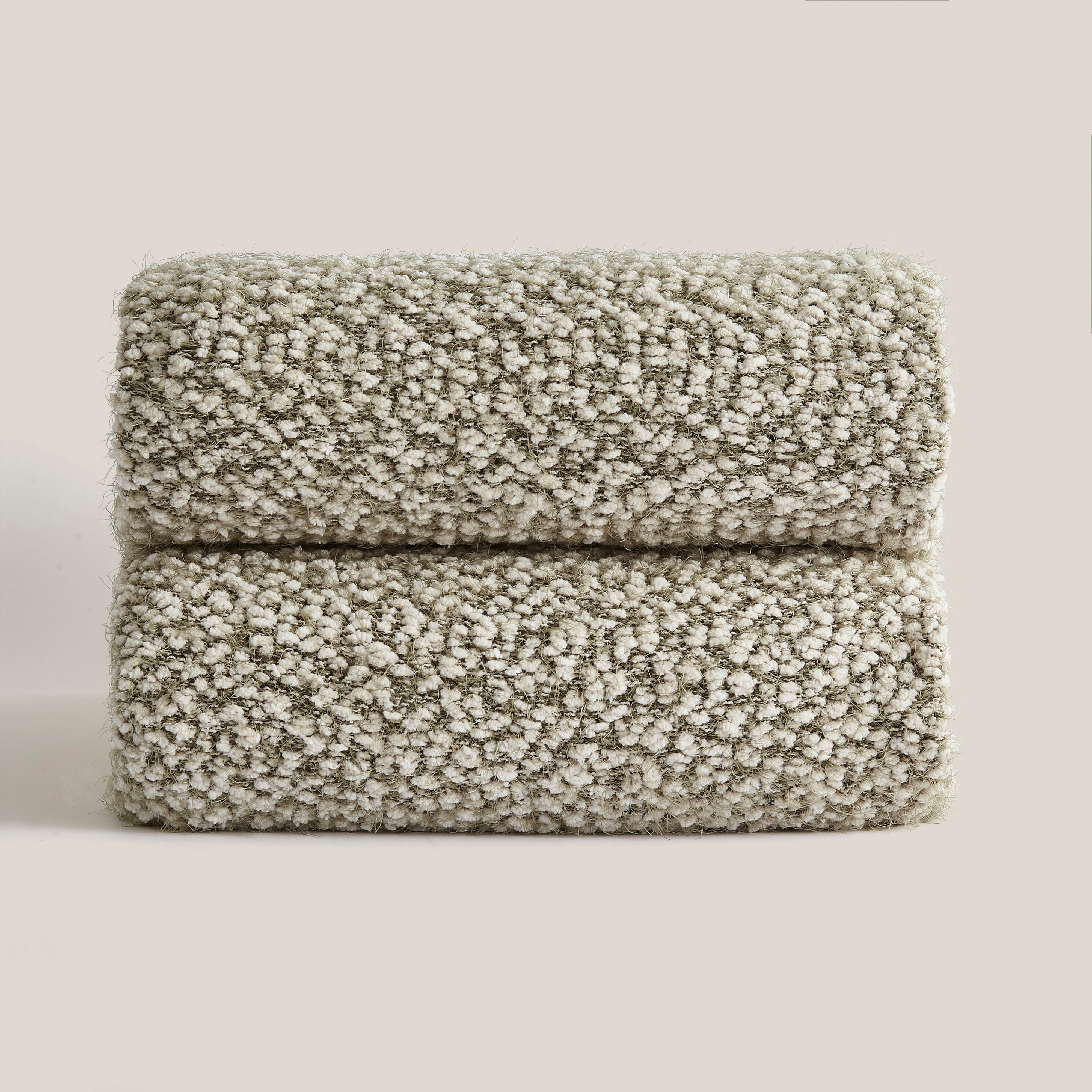 Dunelm Olive Green Knitted Boucle Throw 130cm X 180cm Olive
