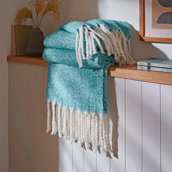 Dunelm discount teal throw