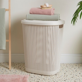 Knitted 57L Laundry Basket