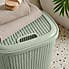 Knitted 57L Laundry Basket Sage