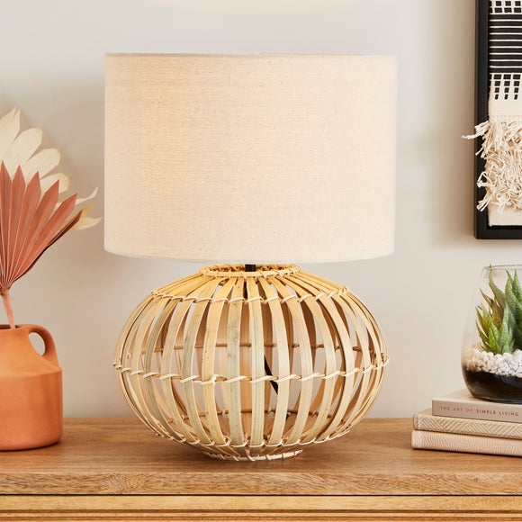 Dunelm bamboo outlet light