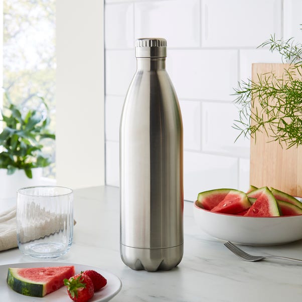 1L Water Flask, Stainless Steel image 1 of 3