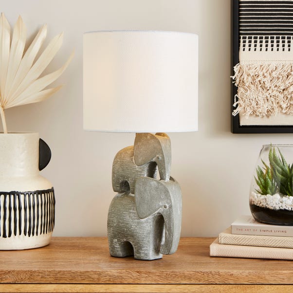 Stacked Elephant Table Lamp image 1 of 6
