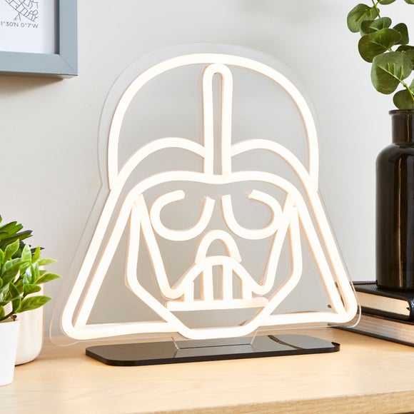 Disney Star Wars Darth Vadar Neon Table Light Dunelm