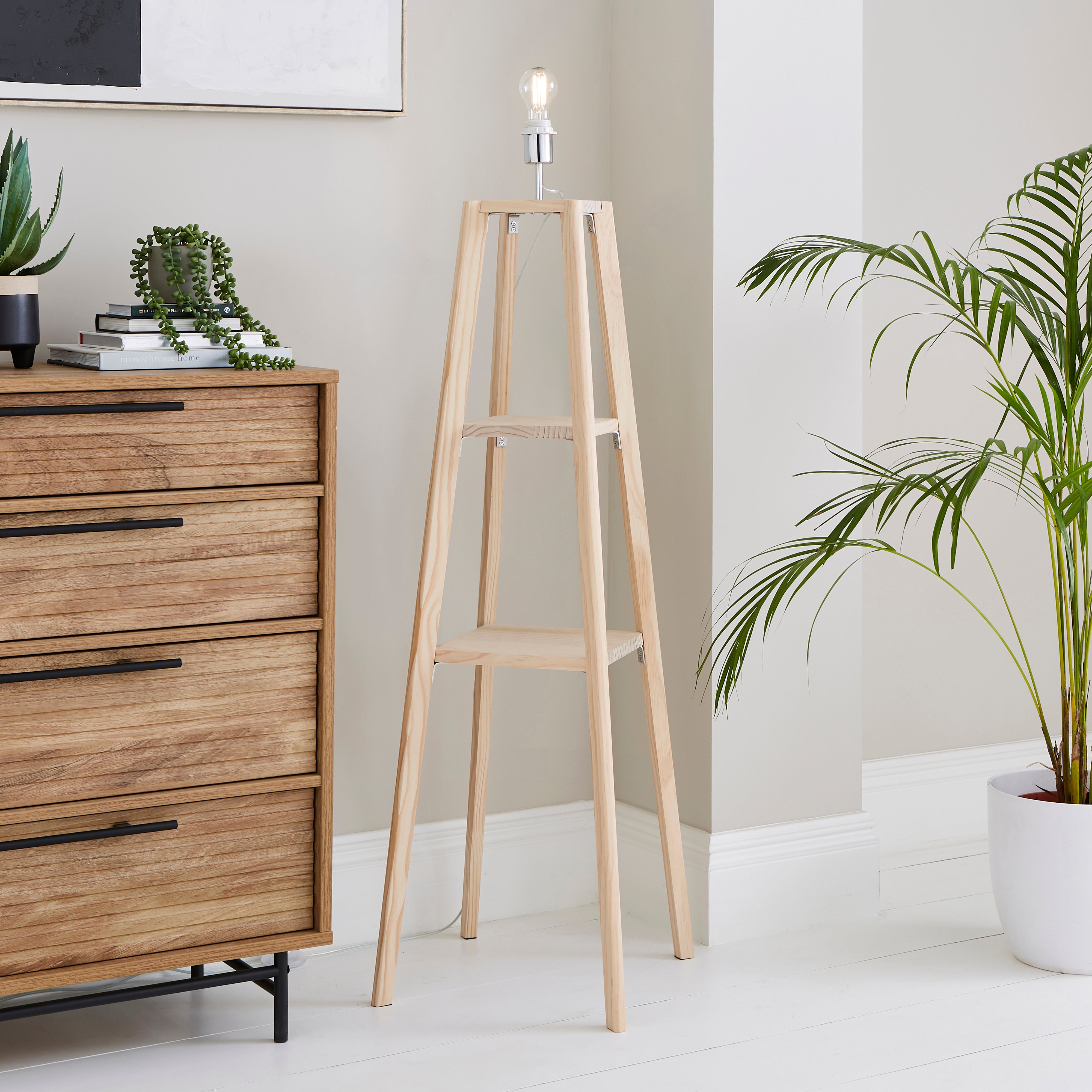 Paint Your Own Beaumont Floor Lamp Base Natural