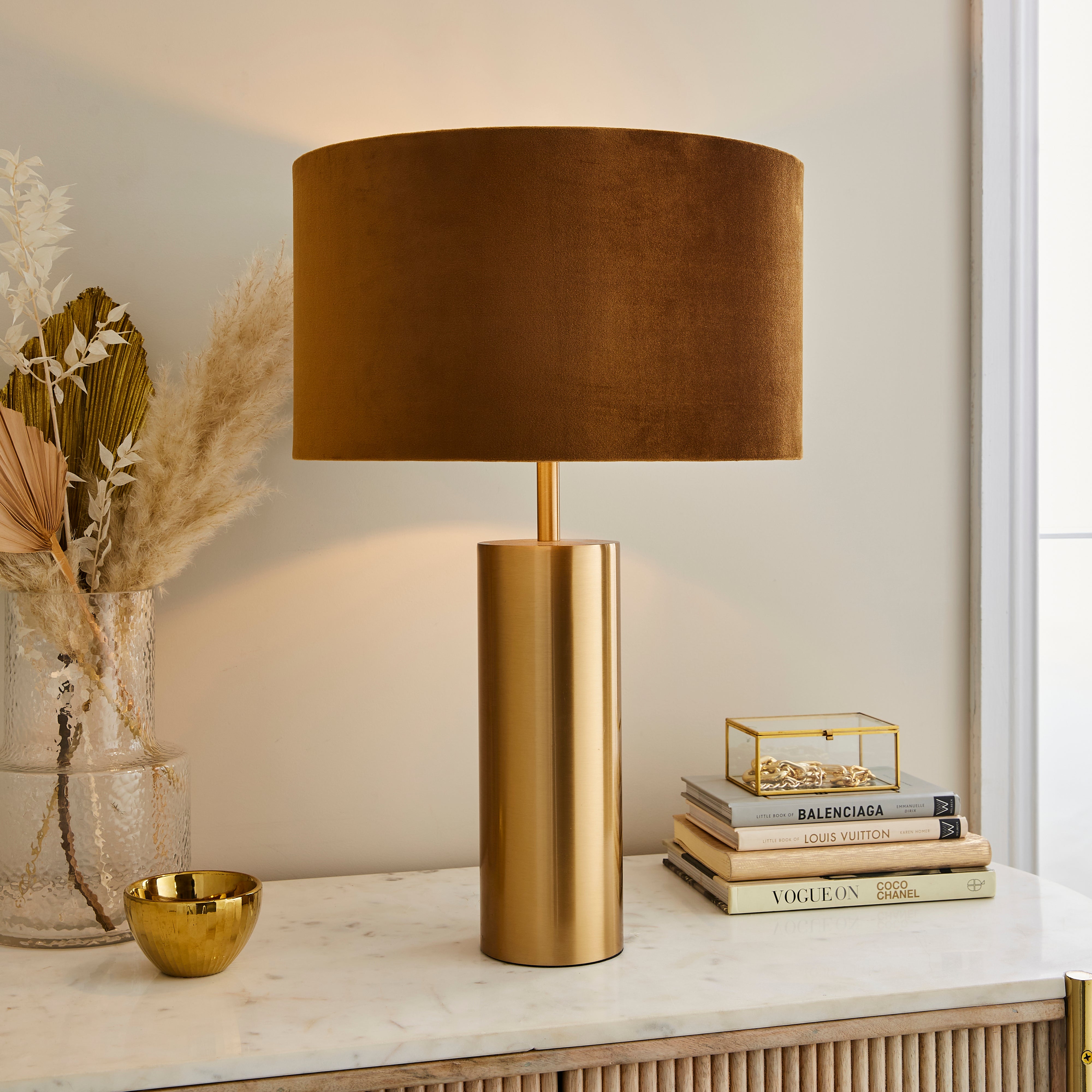 Nesa Touch Table Lamp Brown