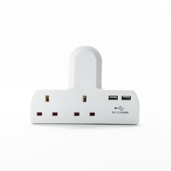 Status 2 Way Cable Free Socket with 2 x USB image 1 of 5