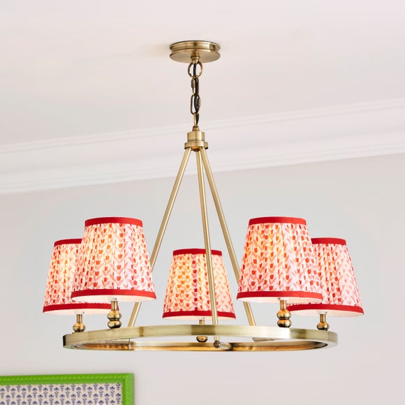 Red on sale lampshades dunelm