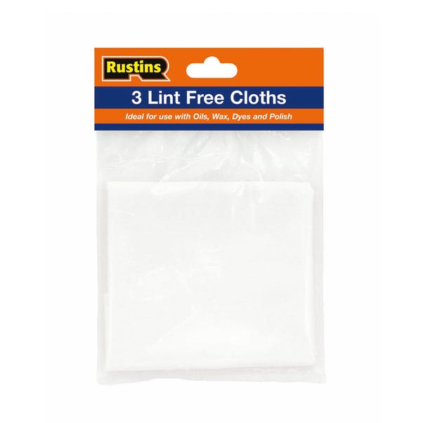 Rustins Lint Free Cloths 3 Piece image 1 of 1