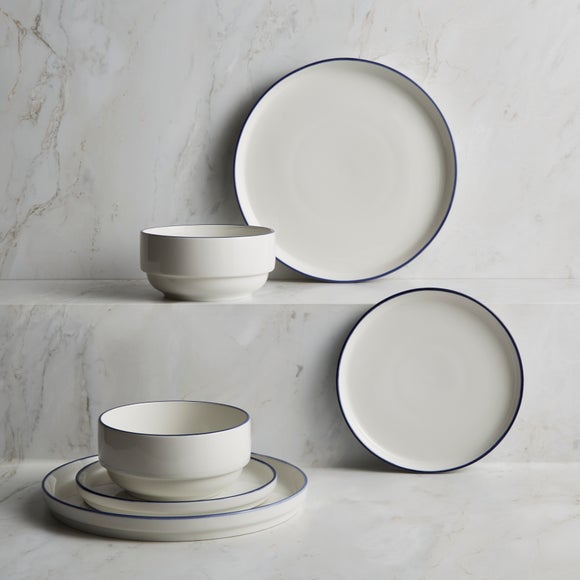 Lars 12 Piece Dinner Set Dunelm