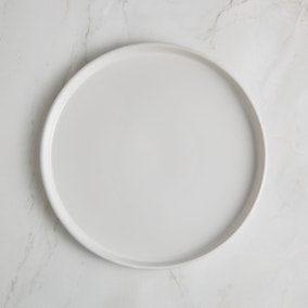 White Stacking Dinner Plate