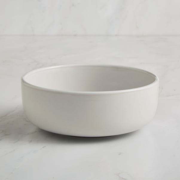 White Stacking Cereal Bowl image 1 of 3