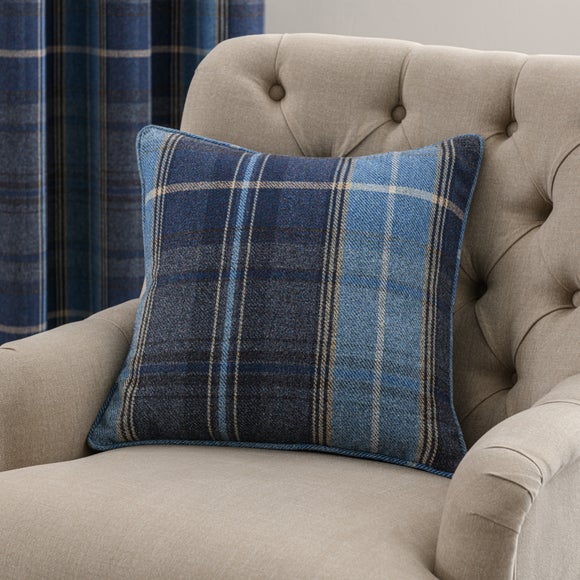 Dunelm tartan outlet cushions