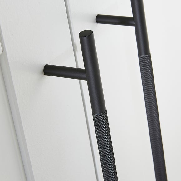 Set of 2 Antique Brass Knurled TBar Door Handles Dunelm