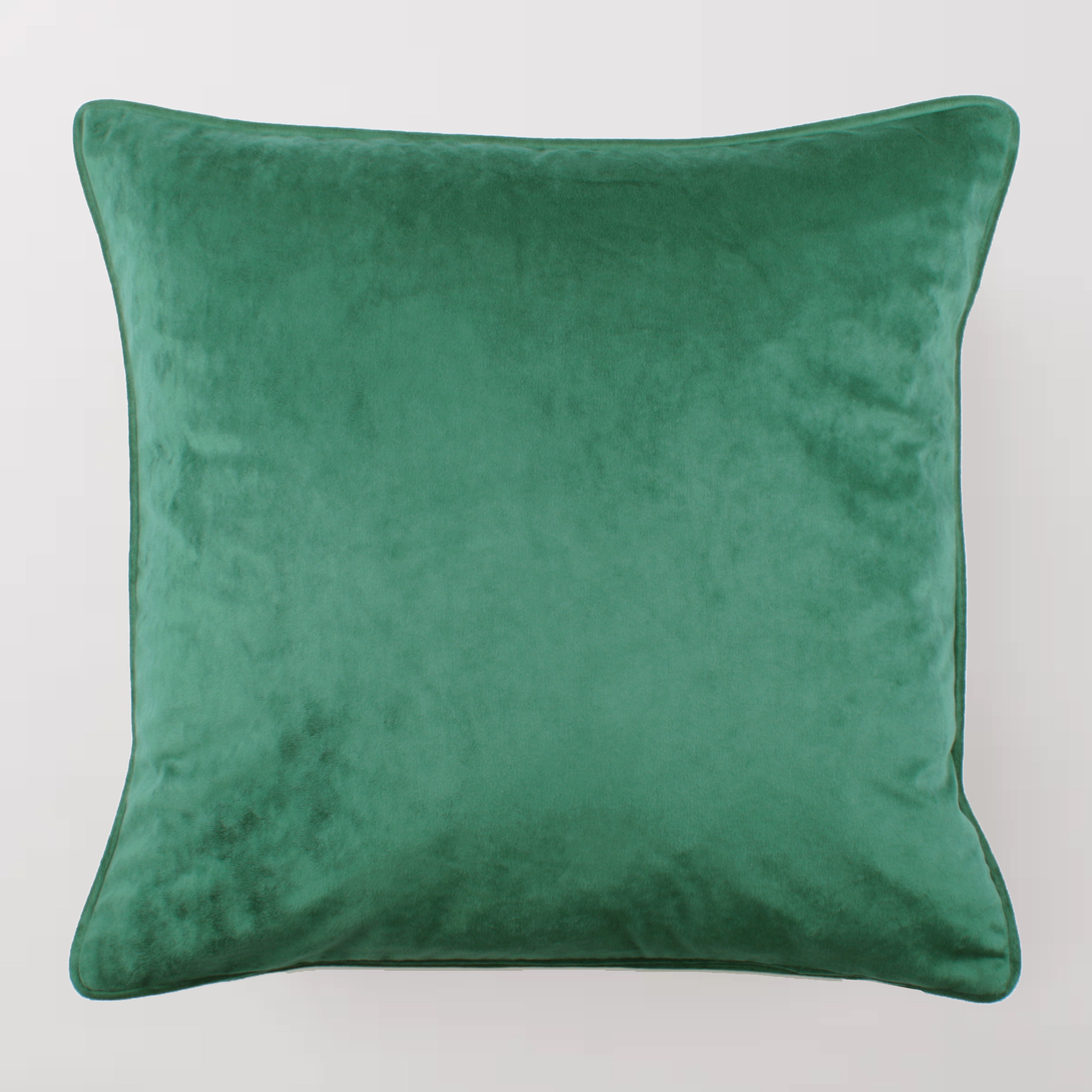 Crushed Velour Cushion Emerald