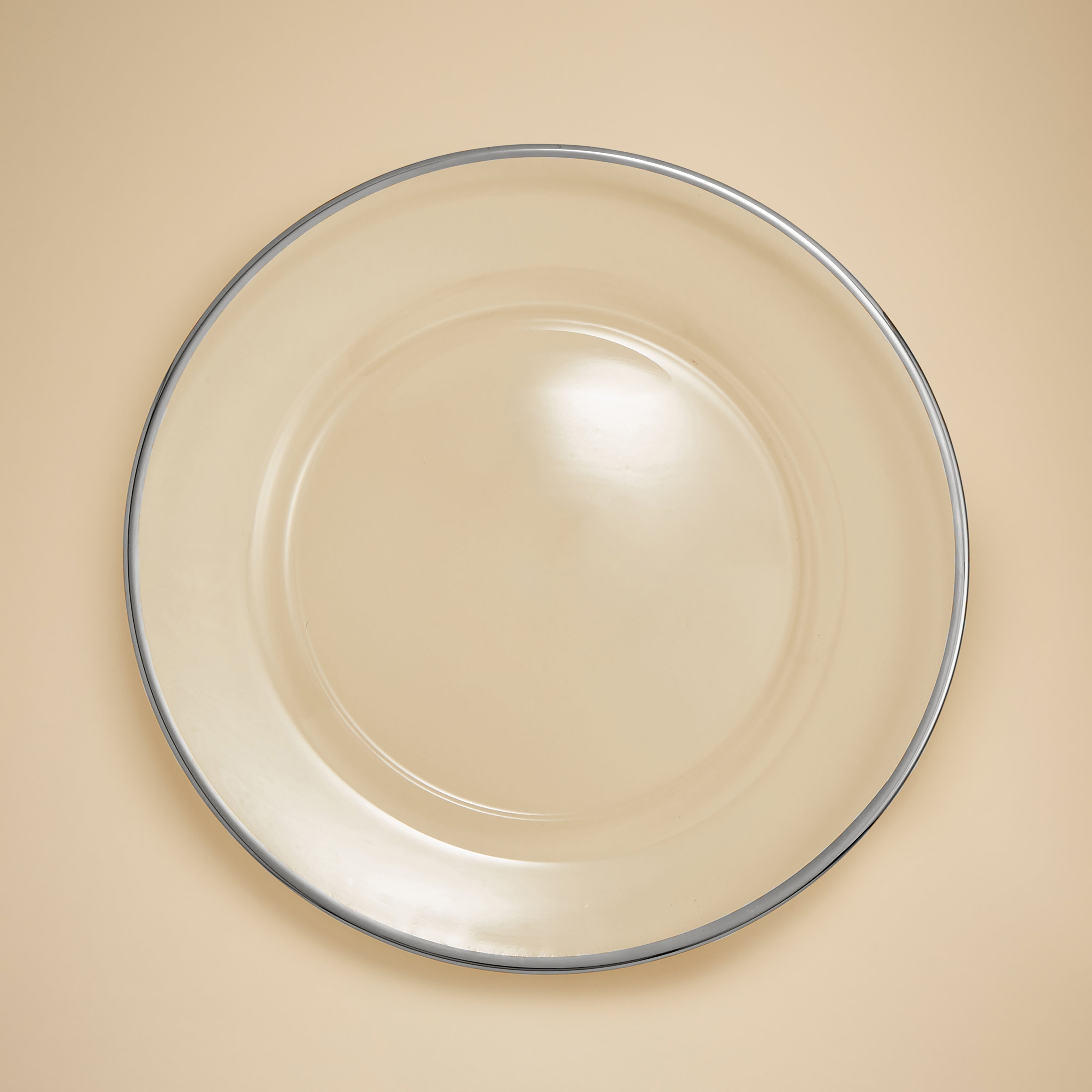 Rim Glass Charger Plate