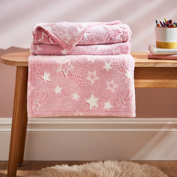 Pink discount throw dunelm