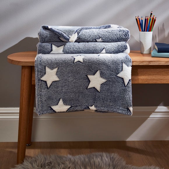 Dunelm discount blue throw