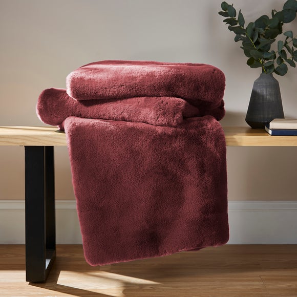 Red best sale throws dunelm