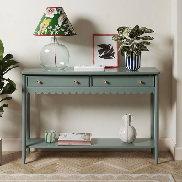 Dunelm white deals console table