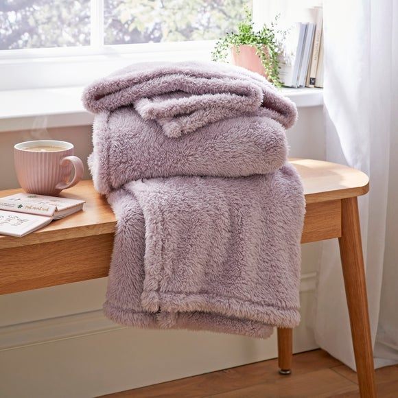 Dunelm teddy fleece bedding hot sale