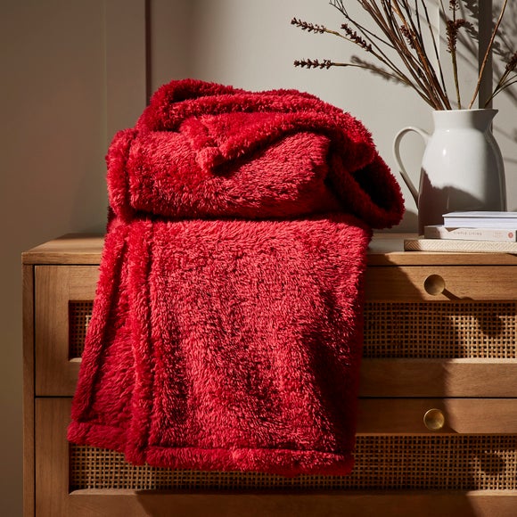 Dunelm teddy best sale fleece blanket