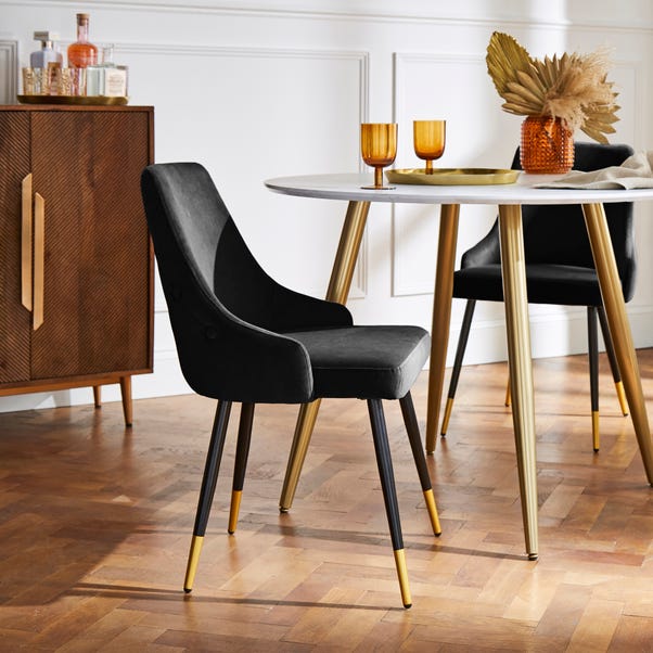 Ariana Set of 2 Dining Chairs Black