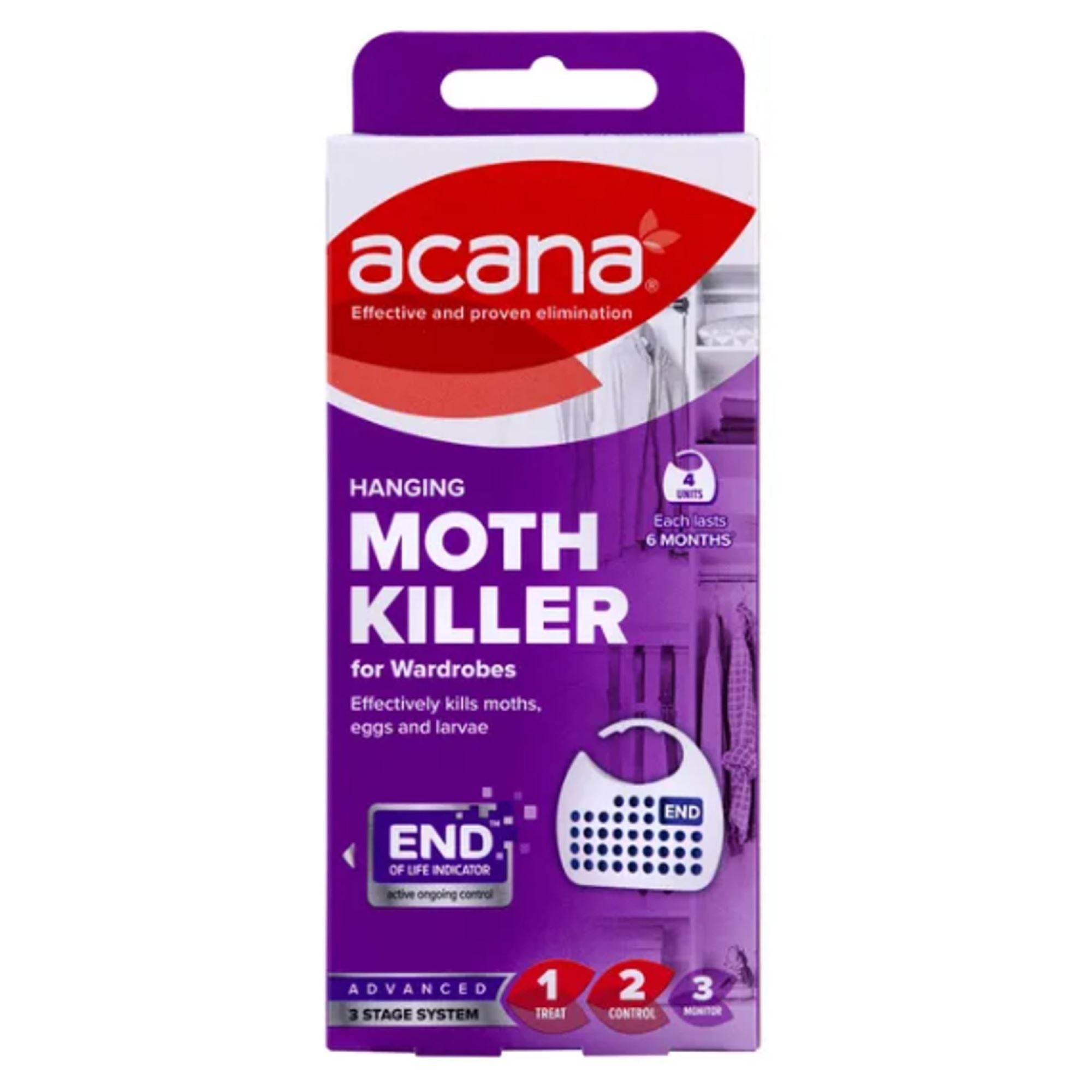 Pack of 4 Hanging Moth Repellent
