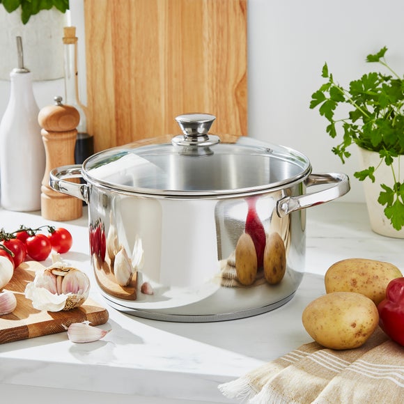 Click to view product details and reviews for Essentials Stainless Steel 24cm Stockpot.